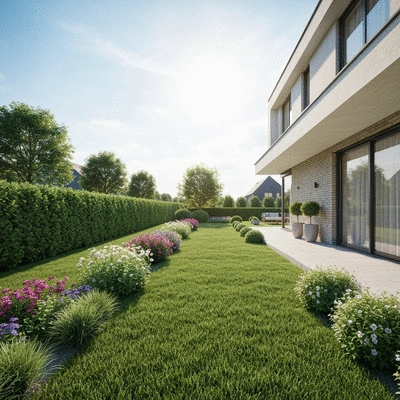 Modern house exterior with garden, symbolizing increased property value